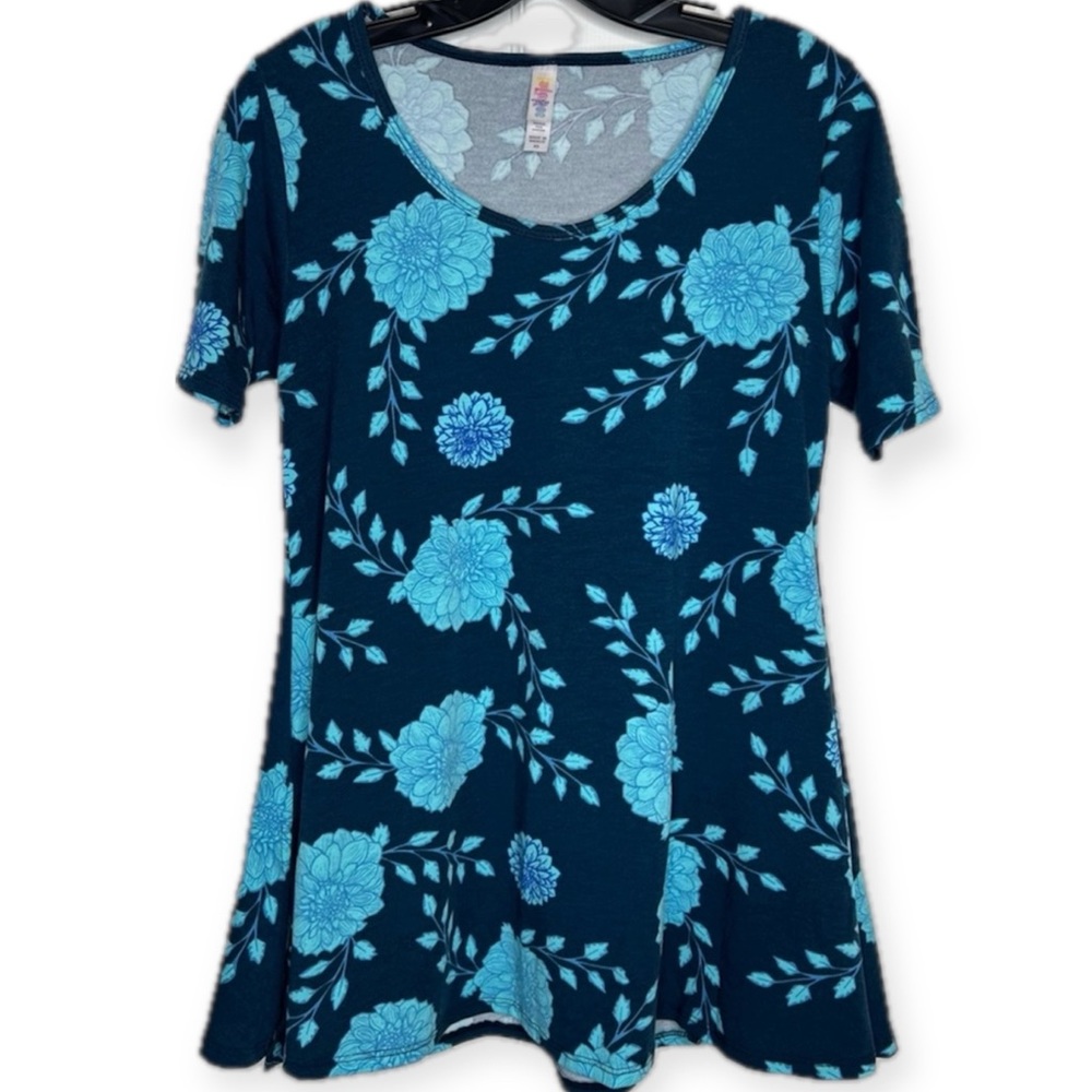 LuLaRoe top size XS blue floral